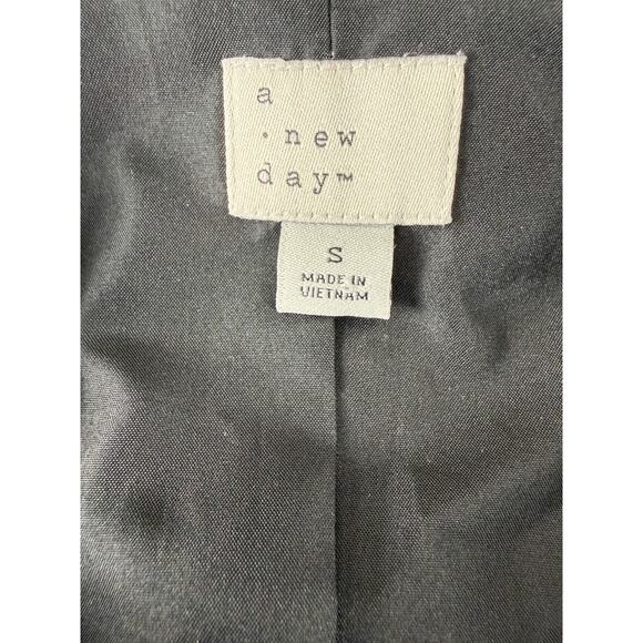 A New Day Size S Career Notched Blazer Jacket Lined Long Sleeve Black - Picture 5 of 7